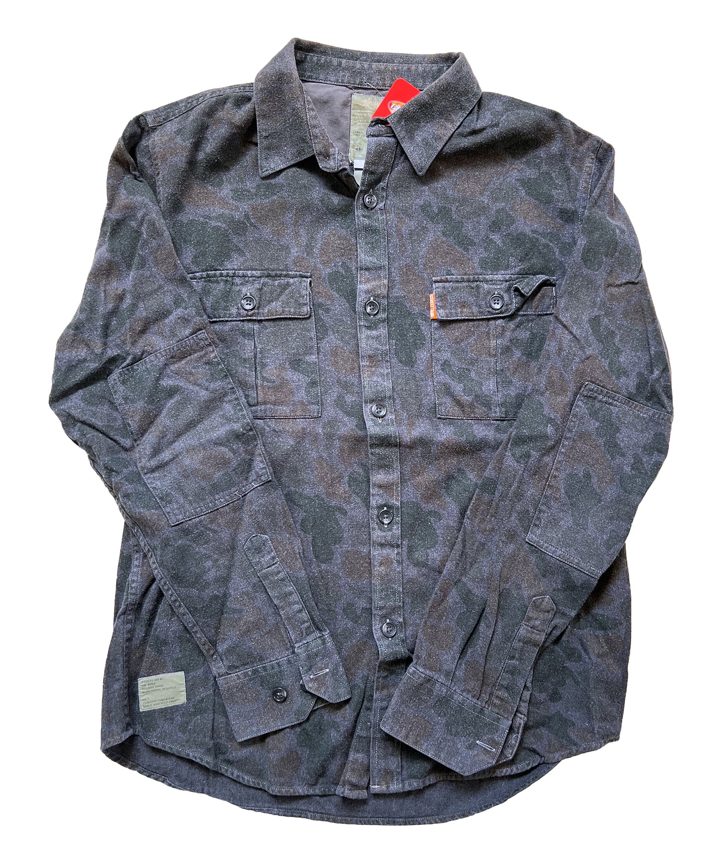Stussy Tribe Camo Button Up (Large)