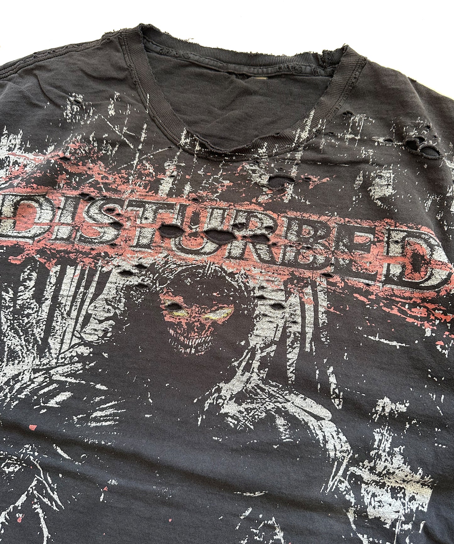 Super Distressed Disturbed Tee (Large)