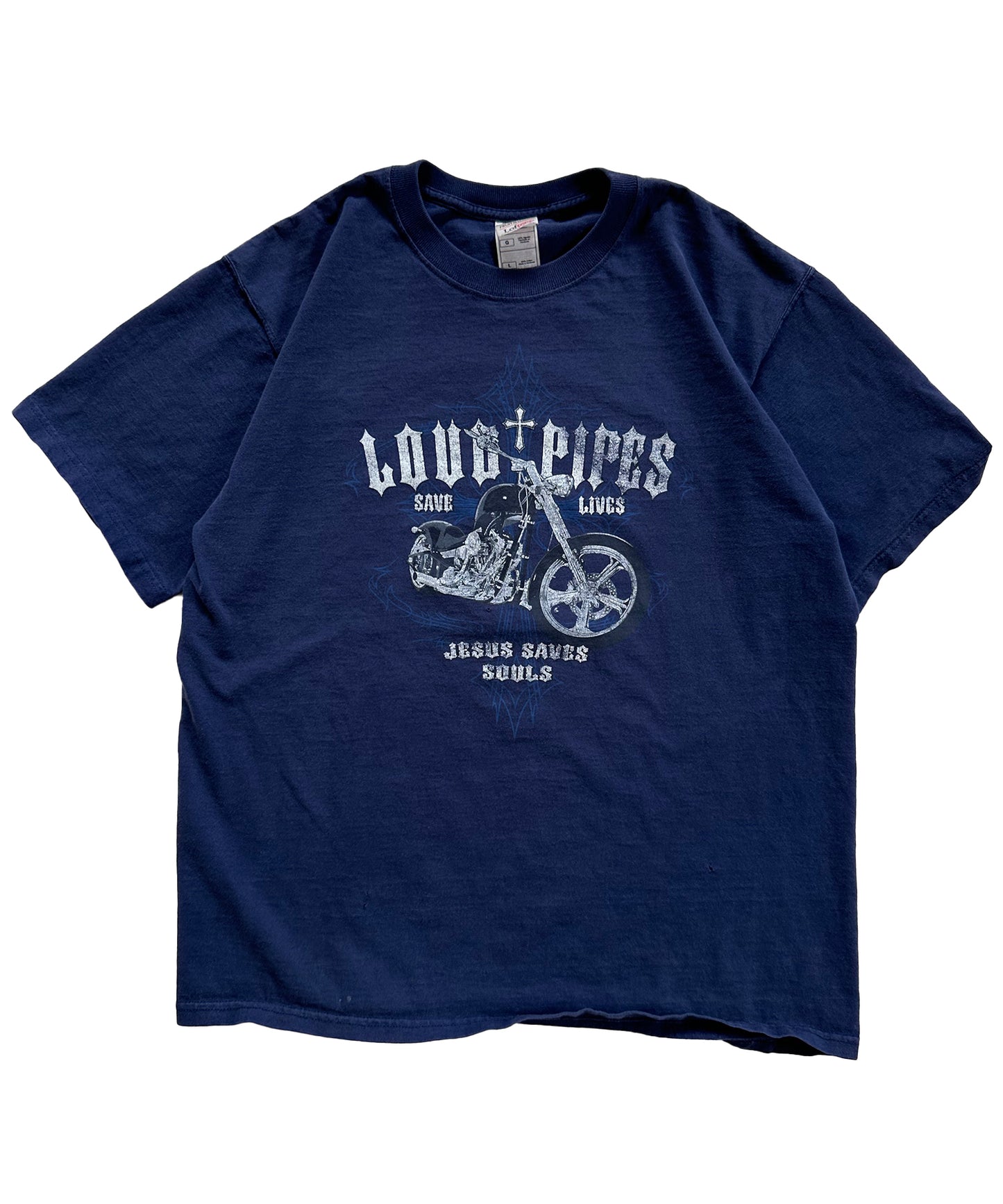 Loud Pipes Jesus Saves Tee (Large)