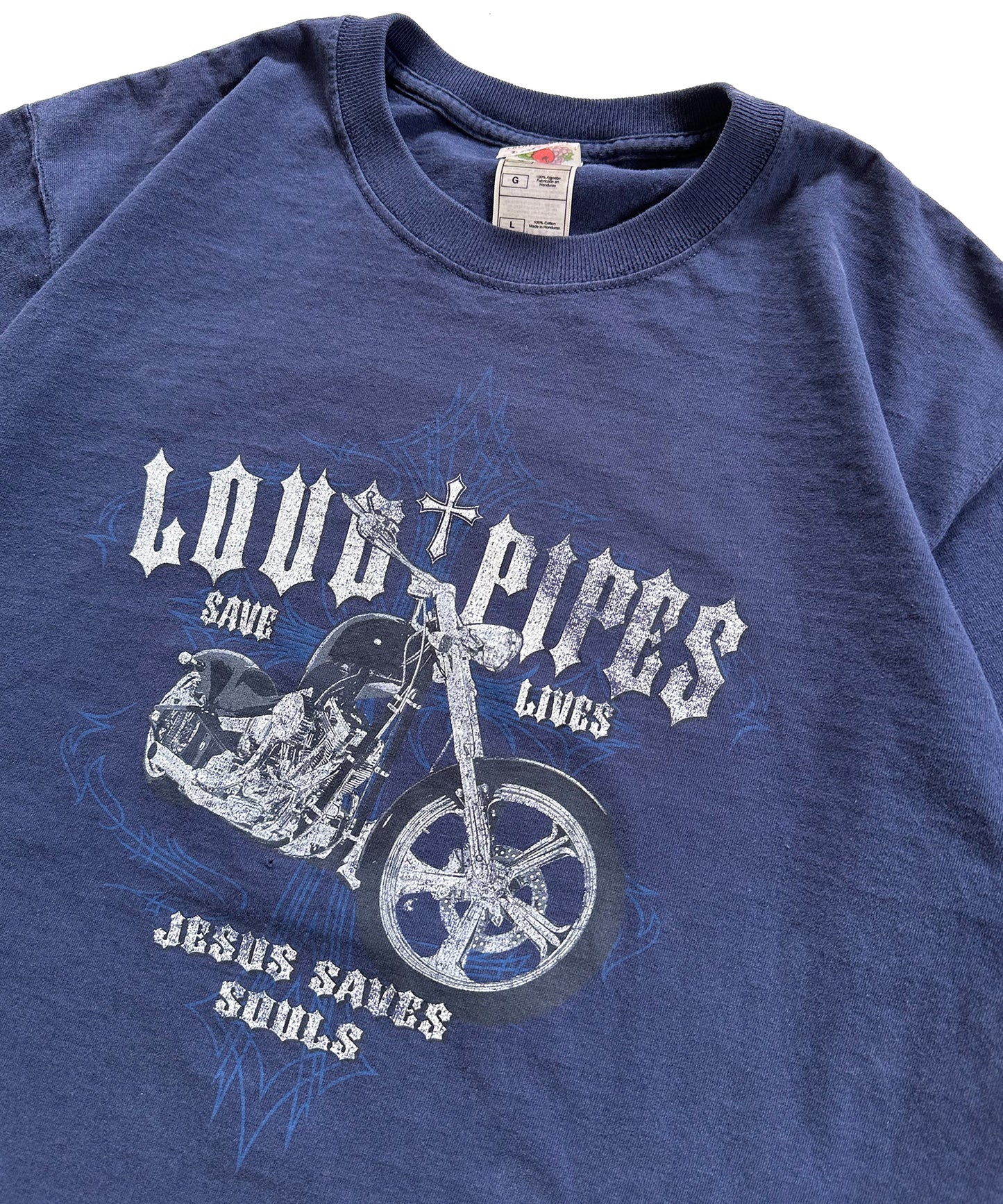 Loud Pipes Jesus Saves Tee (Large)
