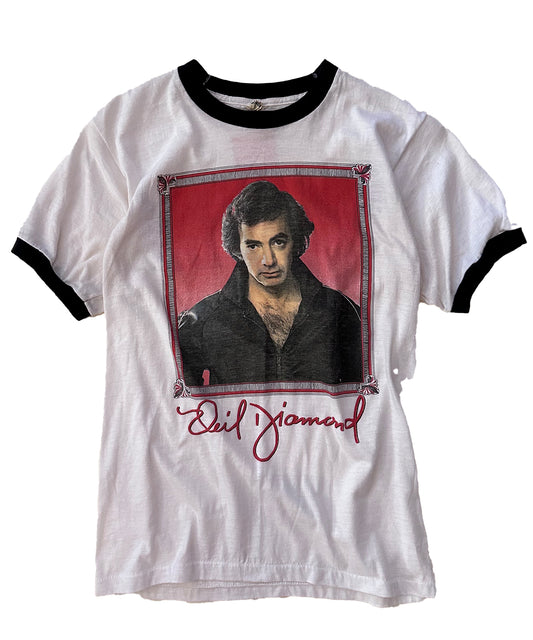 Vintage Neil Diamond Ringer Tee (Small)