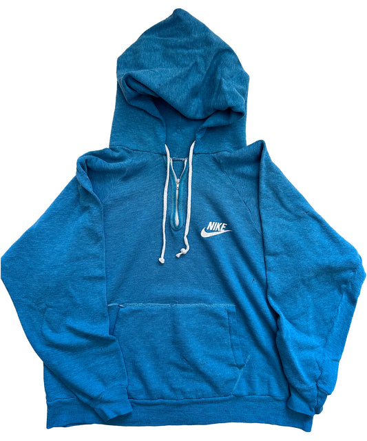 Vintage Nike Quarter Zip Hooded Sweater (Small)