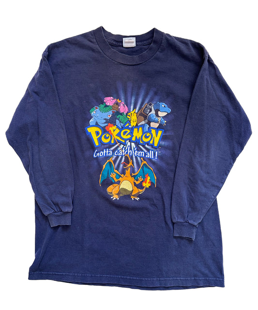 Vintage 1999 Pokemon Long Sleeve Tee (Small)