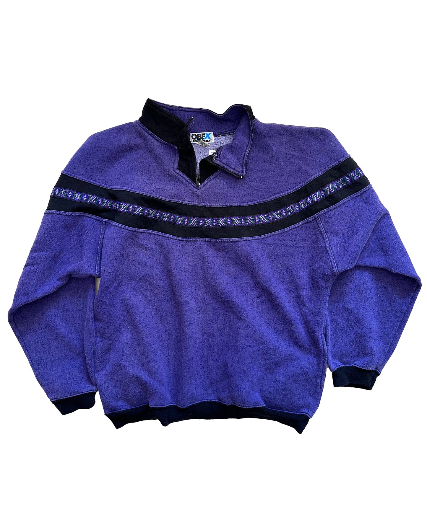 Vintage Obex Quarter Zip Sweater (XL)