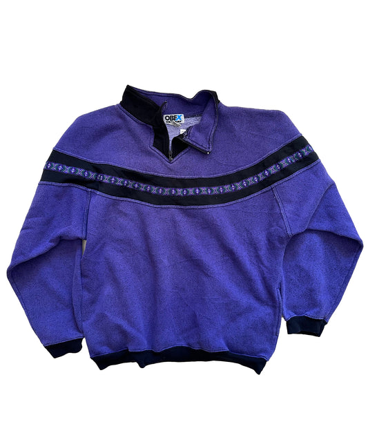 Vintage Obex Quarter Zip Sweater (XL)