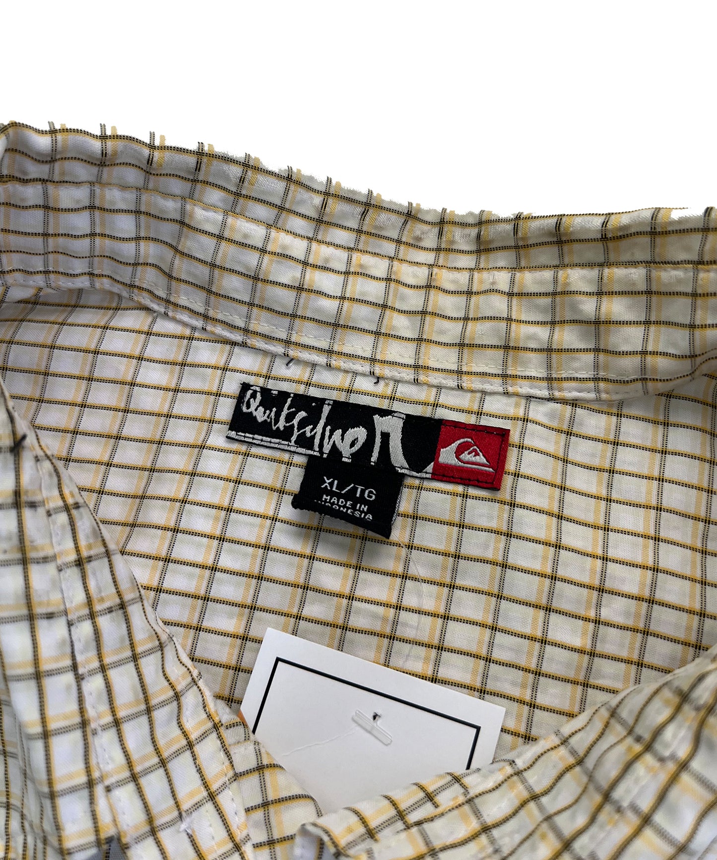 Y2K Quiksilver Plaid Button Up (X-Large)