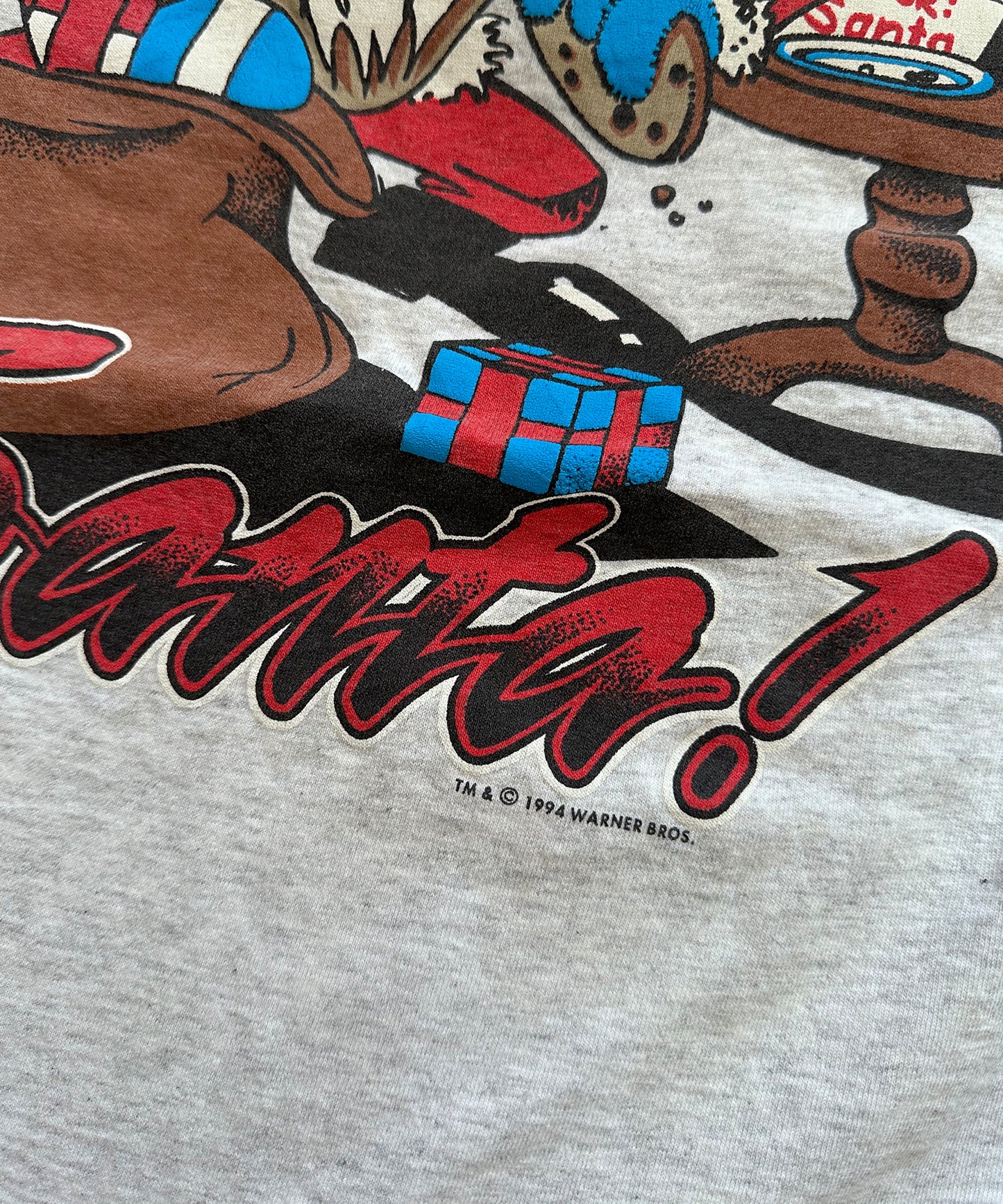 Vintage 1994 Taz Santa Tee (XL)