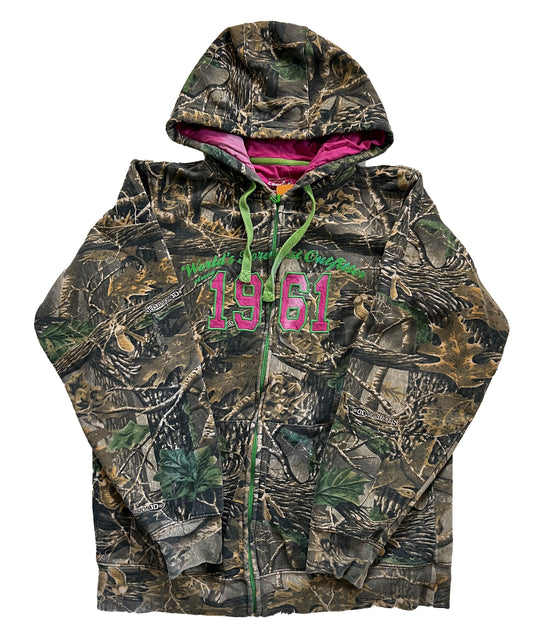 Y2k Cabela's Realtree Camo Zip Up Hoodie (Medium)