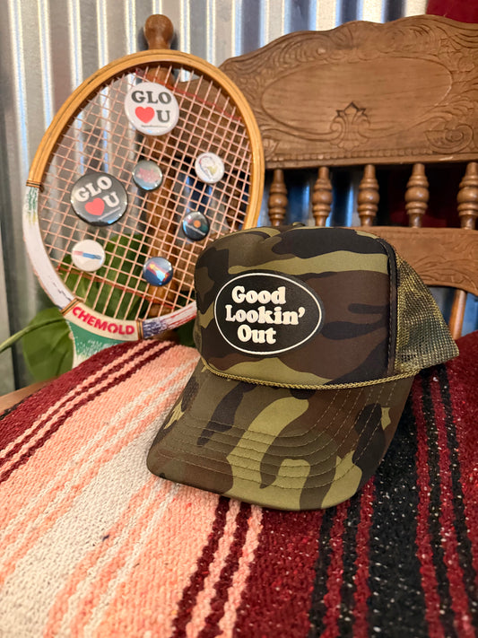 GLO Logo Trucker Hat (Camo)