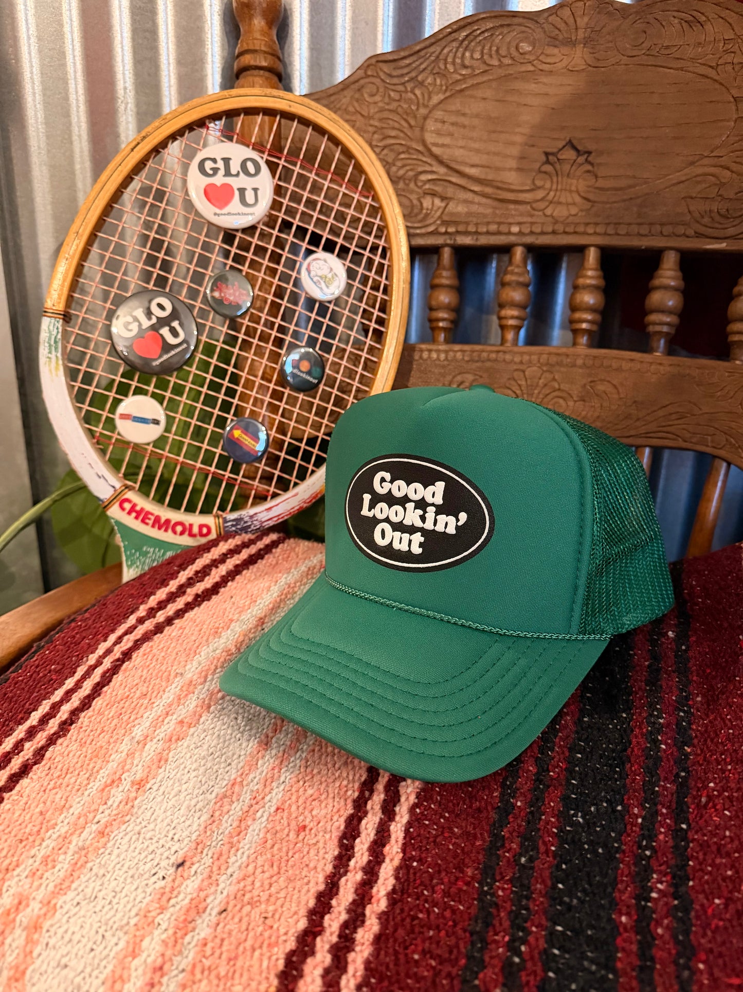 GLO Logo Trucker Hat (Green)