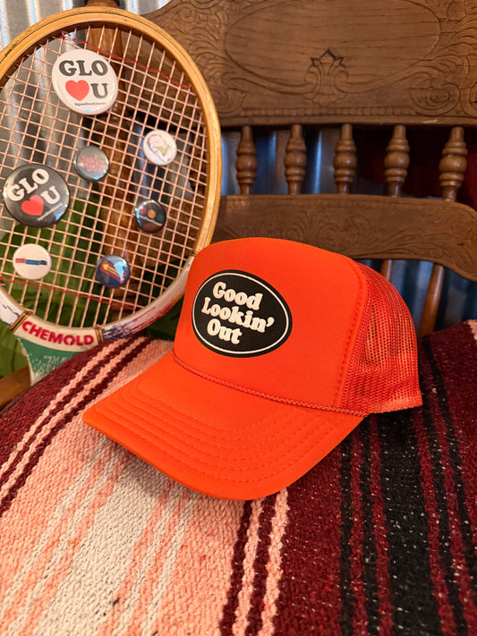 GLO Logo Trucker Hat (Orange)