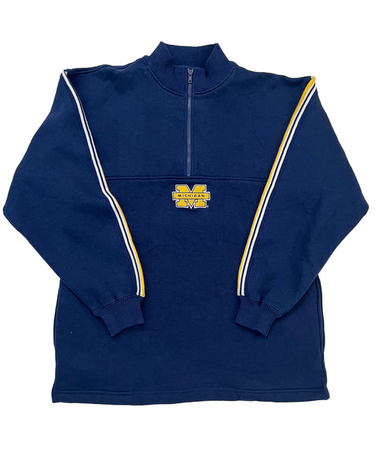 Logo Athletics Michigan Quarter Zip Sweater (Large)