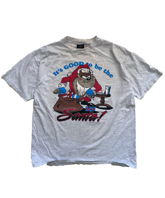 Vintage 1994 Taz Santa Tee (XL)