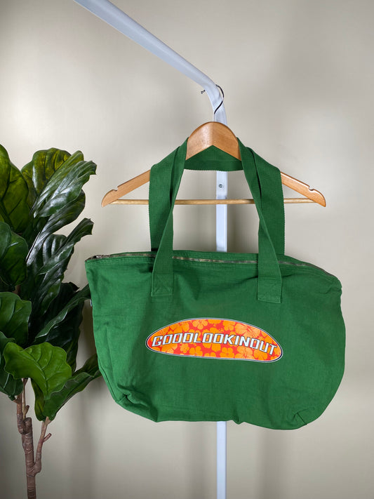 GLO Floral Tote Green